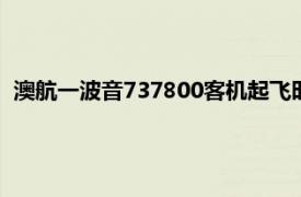 澳航一波音737800客機起飛時引擎爆炸，跑道附近草坪被引燃