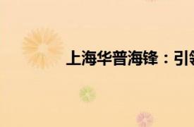 上海華普海鋒：引領行業前沿的先鋒力量