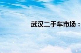 武漢二手車市場：選購指南與交易熱點