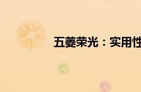 五菱榮光：實用性與性價比的完美融合